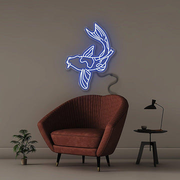 Koi - Neonific - LED Neon Signs - 50 CM - Blue