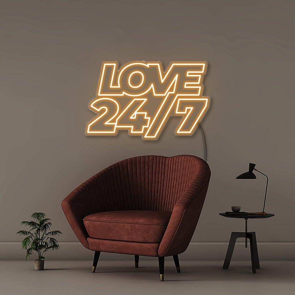 Love 247 - Neonific - LED Neon Signs - 50 CM - Blue