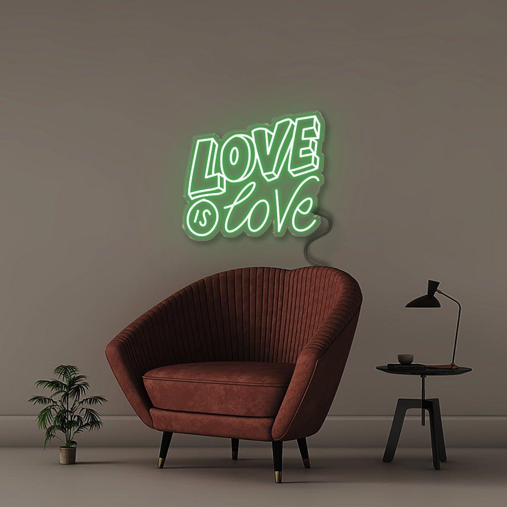 Love is Love - Neonific - LED Neon Signs - 50 CM - Blue