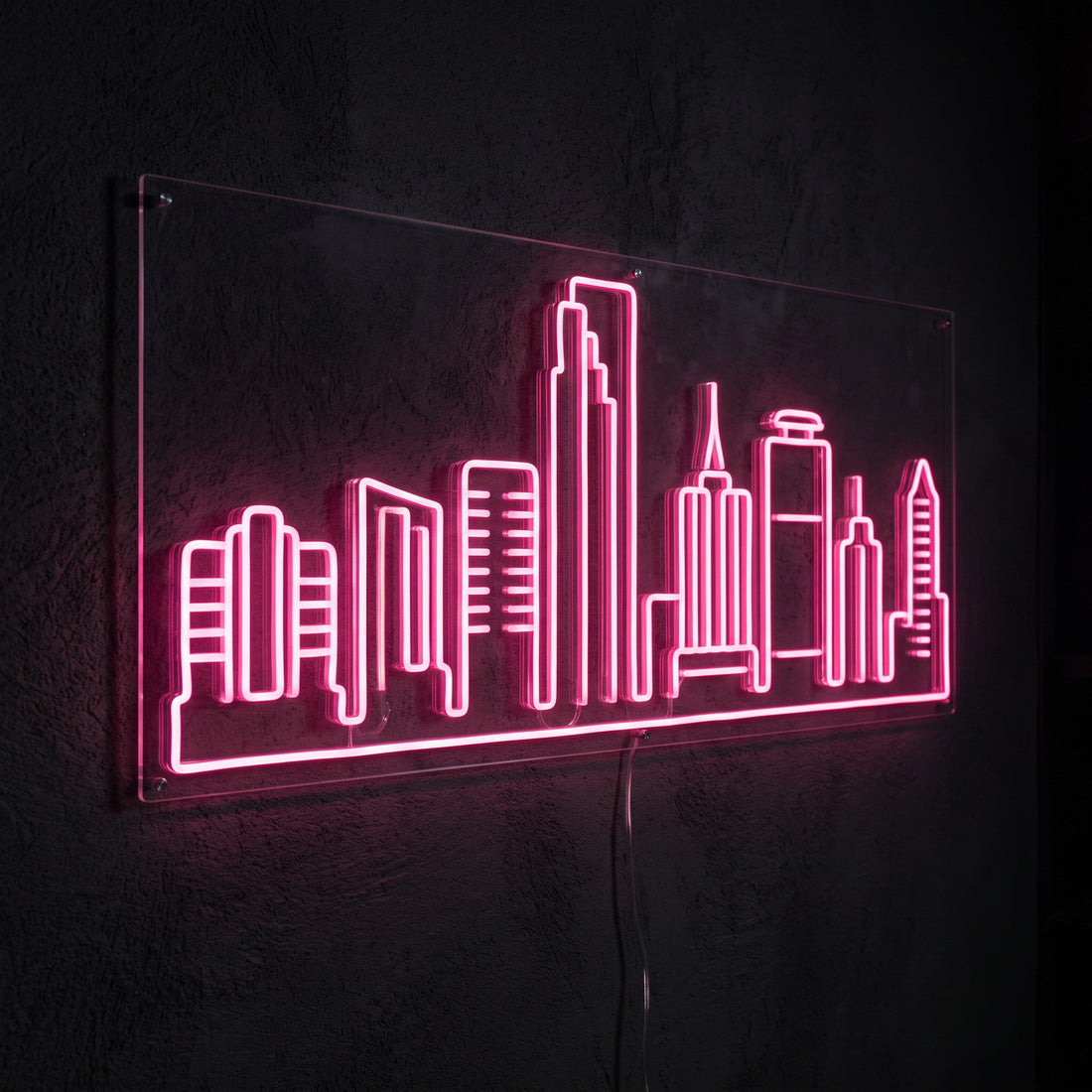 Miami Skyline Neon Sign