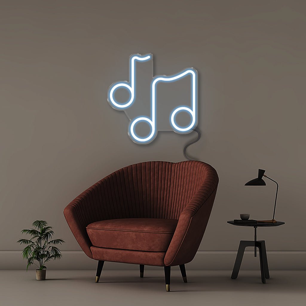Music Note - Neonific - LED Neon Signs - 50 CM - Blue