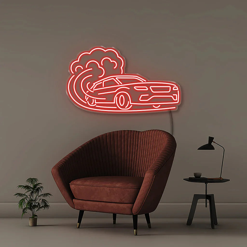 Car Rider Neon Sign Race Car LED Neon Sign | Auto Garage Decor | Neonific - Speed & Style ...