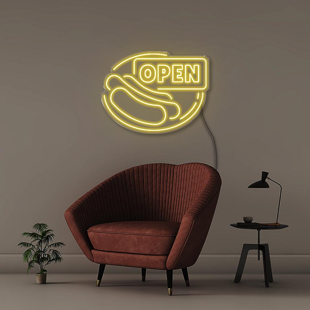 Open Sign for Hot Dogs - NEONIFIC