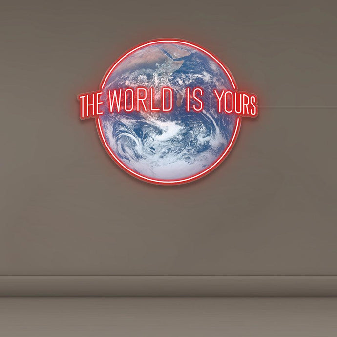 The world is yours| LED Neon Sign| Neonific – Neonific.com