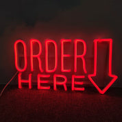 Red neon sign