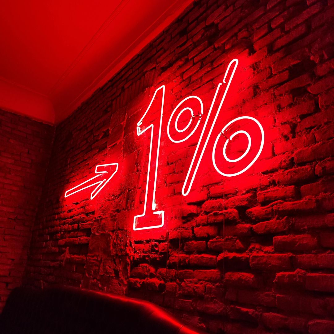 Red neon sign