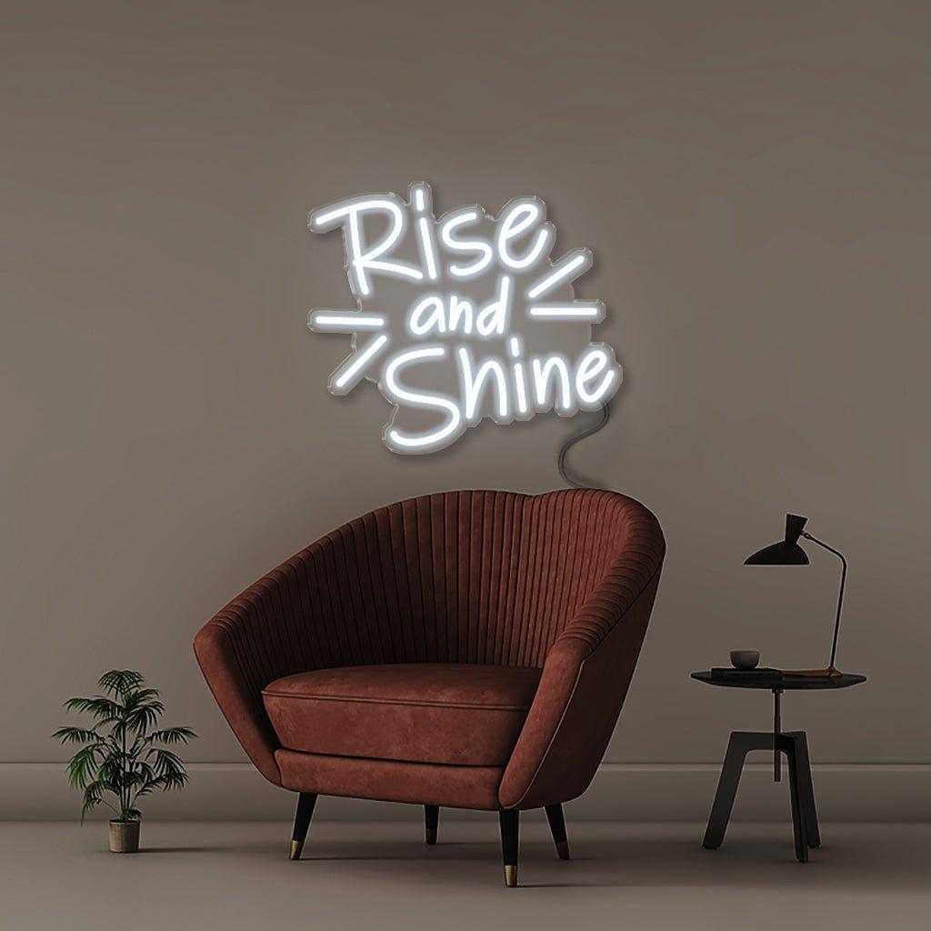 Rise and Shine - Neonific - LED Neon Signs - 50 CM - Blue