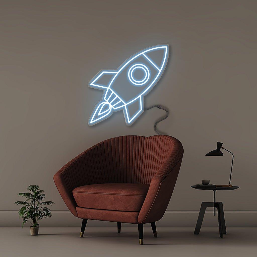 Rocket - Neonific - LED Neon Signs - 50 CM - Blue