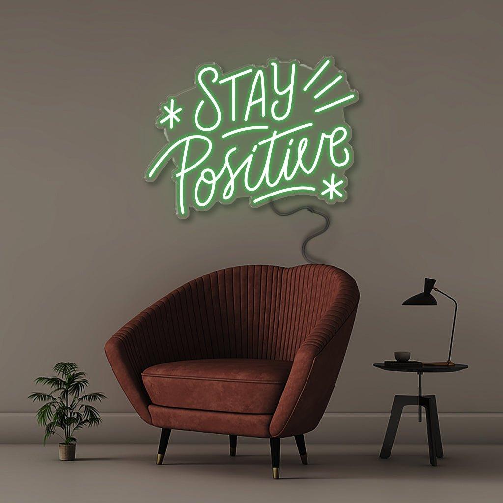 Stay Positive - Neonific - LED Neon Signs - 50 CM - Blue