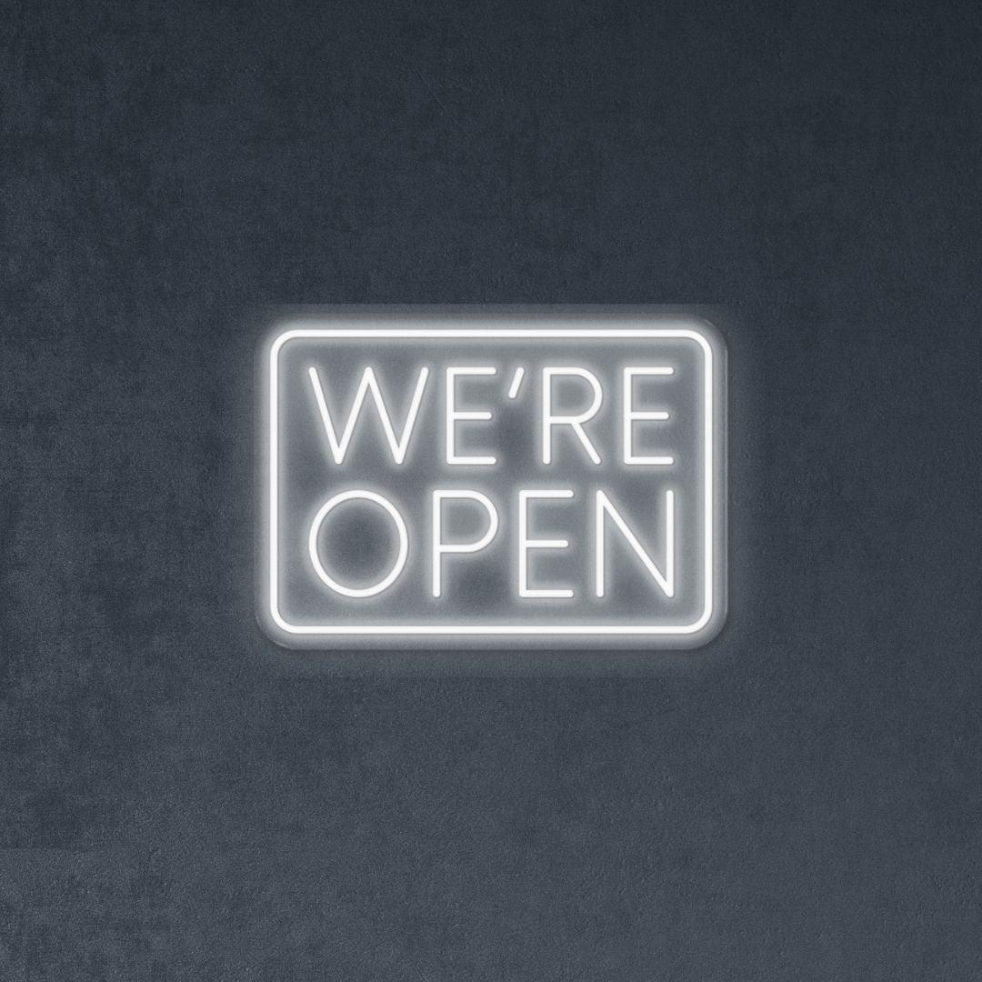 We're Open| LED Neon Sign| Neonific