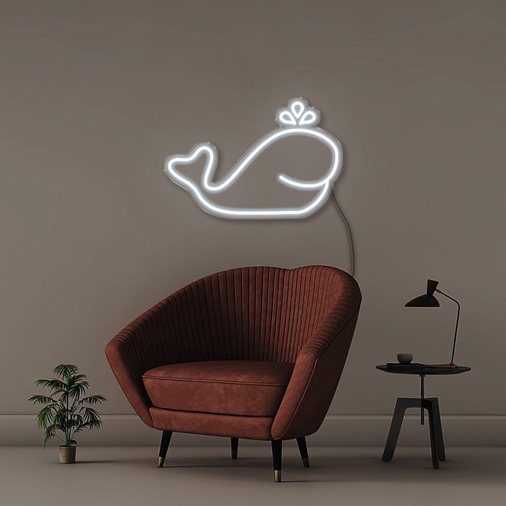 Whale - Neonific - LED Neon Signs - 18" (46cm) - Cool White