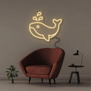 Whale - Neonific - LED Neon Signs - 18" (46cm) - Warm White