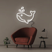 Whale - Neonific - LED Neon Signs - 18" (46cm) - White