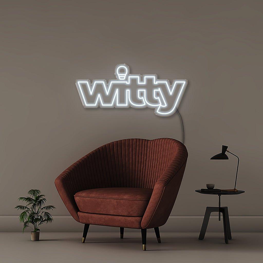 Witty - Neonific - LED Neon Signs - 24" (61cm) - Cool White