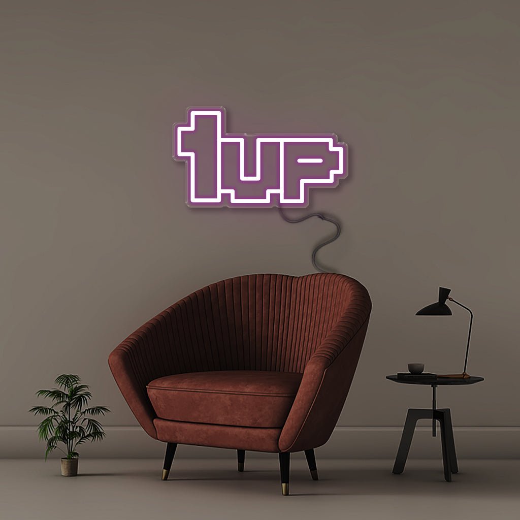 1UP - Neonific - LED Neon Signs - 50 CM - Purple