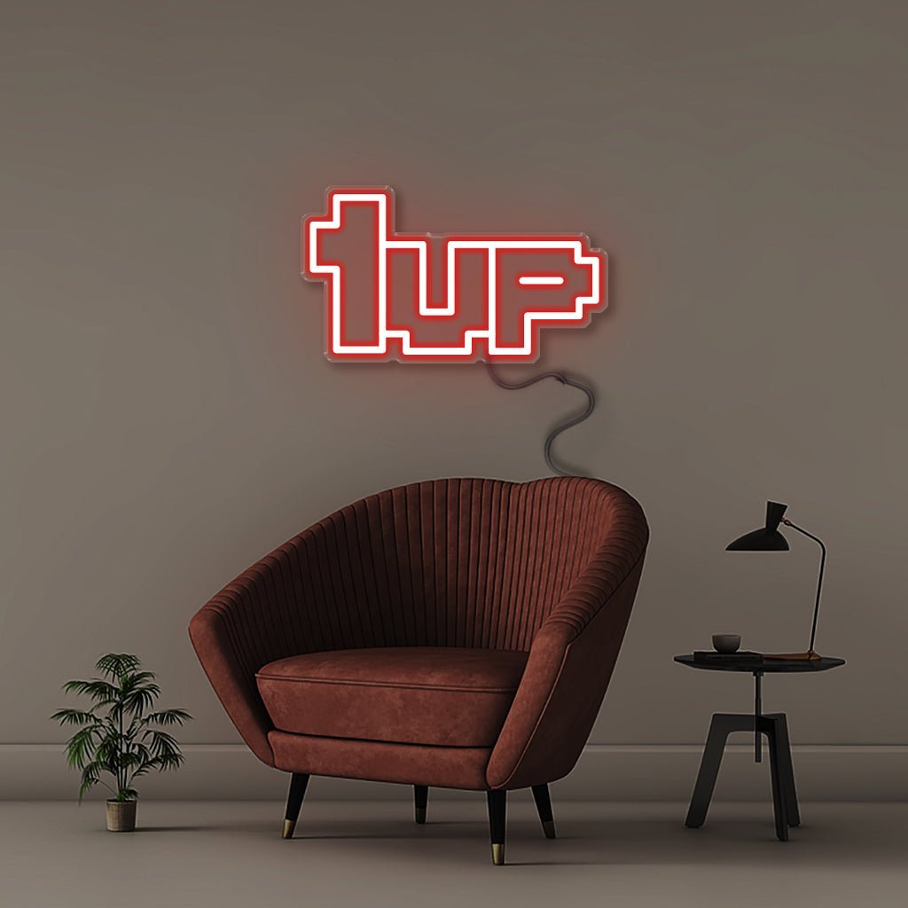 1UP - Neonific - LED Neon Signs - 50 CM - Red