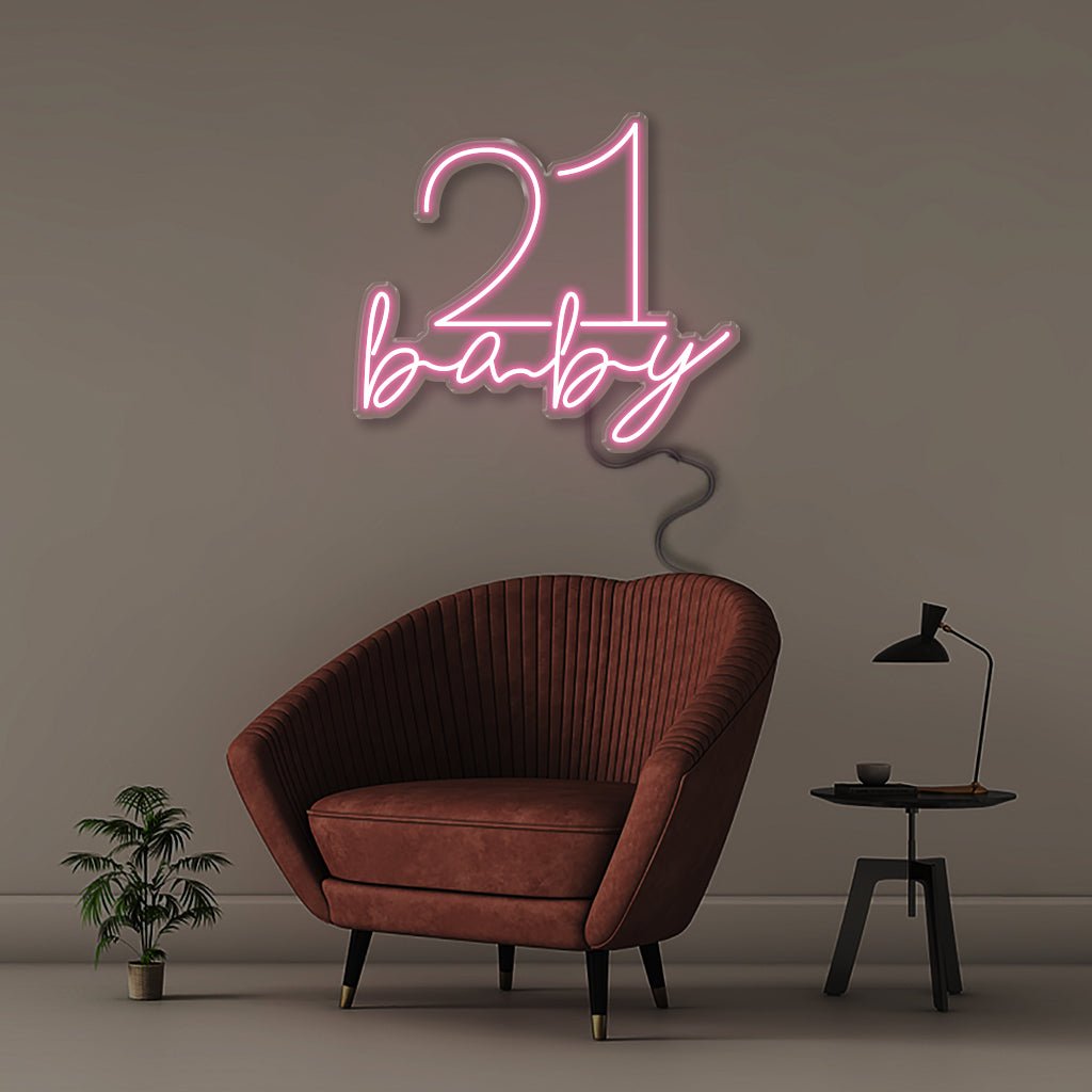 21 Baby - Neonific - LED Neon Signs - 61cm (24") -