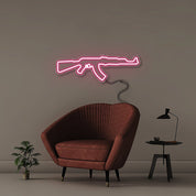 AK47 - Neonific - LED Neon Signs - 50 CM - Pink