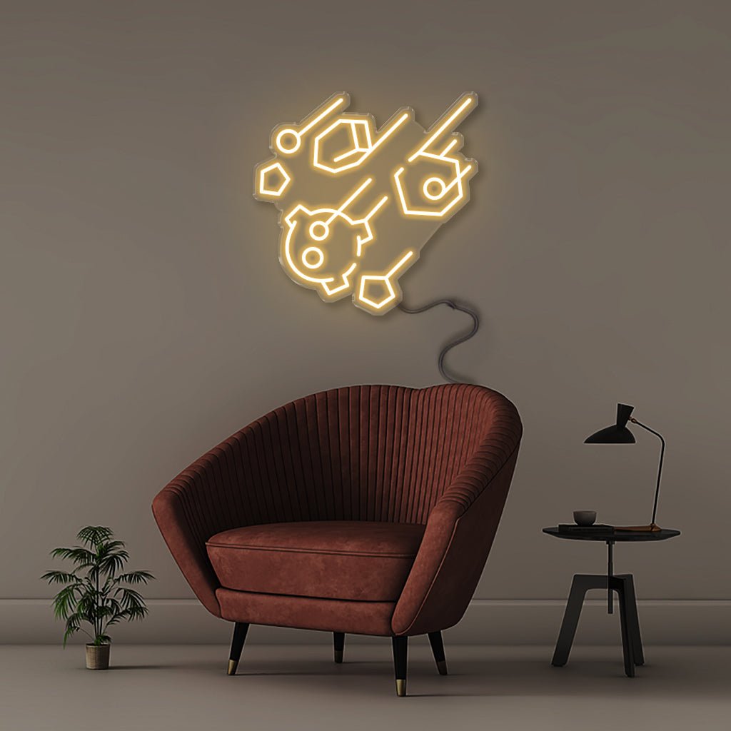 Asteroid - Neonific - LED Neon Signs - 50 CM - Warm White