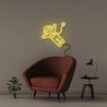 Astronaut - Neonific - LED Neon Signs - 50 CM - Yellow