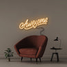Awesome - Neonific - LED Neon Signs - 50 CM - Orange