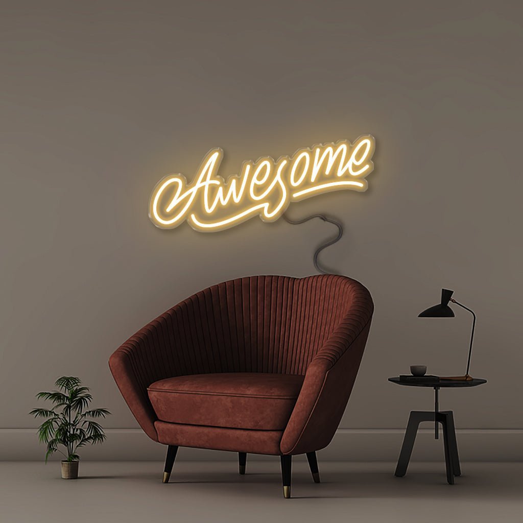 Awesome - Neonific - LED Neon Signs - 50 CM - Warm White