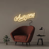 Awesome - Neonific - LED Neon Signs - 50 CM - Warm White
