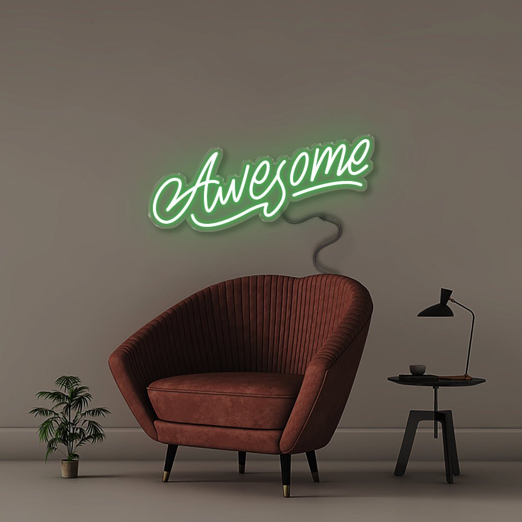 Awesome - Neonific - LED Neon Signs - 50 CM - Green