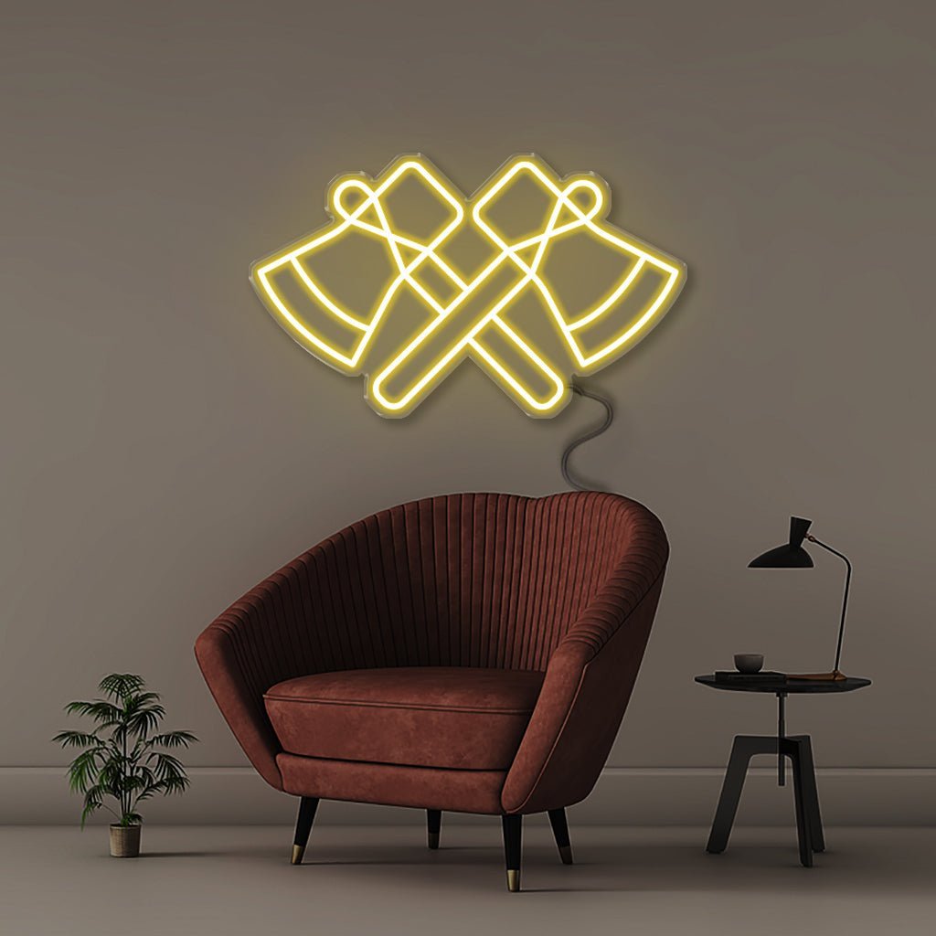 Axe - Neonific - LED Neon Signs - 50 CM - Yellow