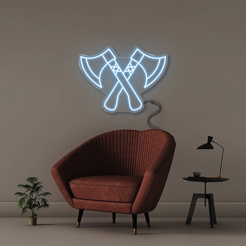 Axes - Neonific - LED Neon Signs - 50 CM - Light Blue