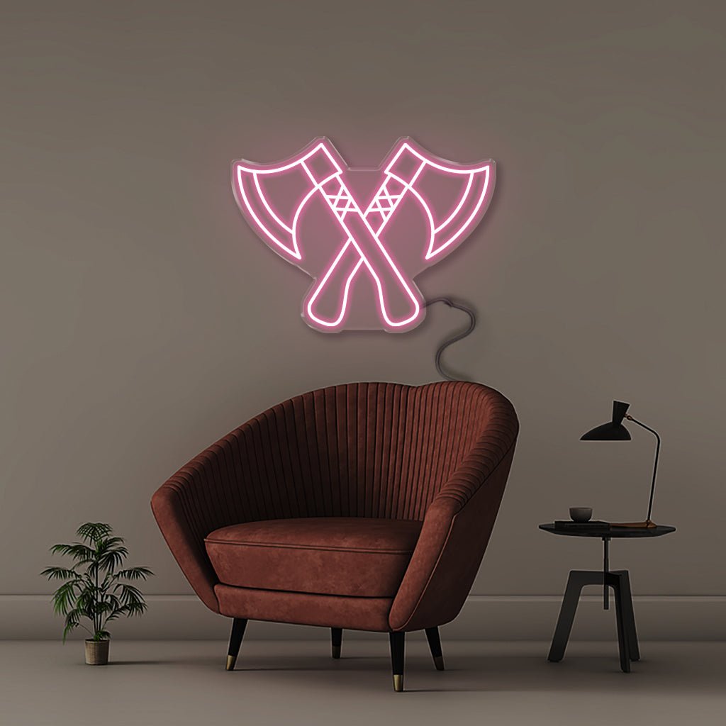 Axes - Neonific - LED Neon Signs - 50 CM - Light Pink