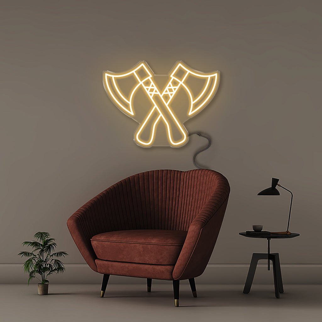 Axes - Neonific - LED Neon Signs - 50 CM - Warm White