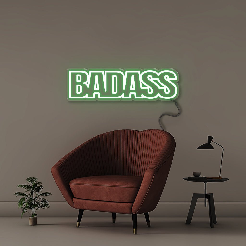 Badass - Neonific - LED Neon Signs - 100 CM - Green