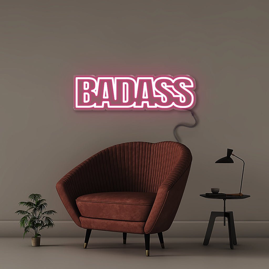 Badass - Neonific - LED Neon Signs - 100 CM - Pink
