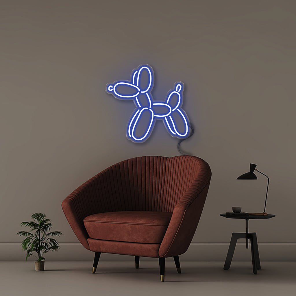 Balloon Dog - Neonific - LED Neon Signs - 50 CM - Blue