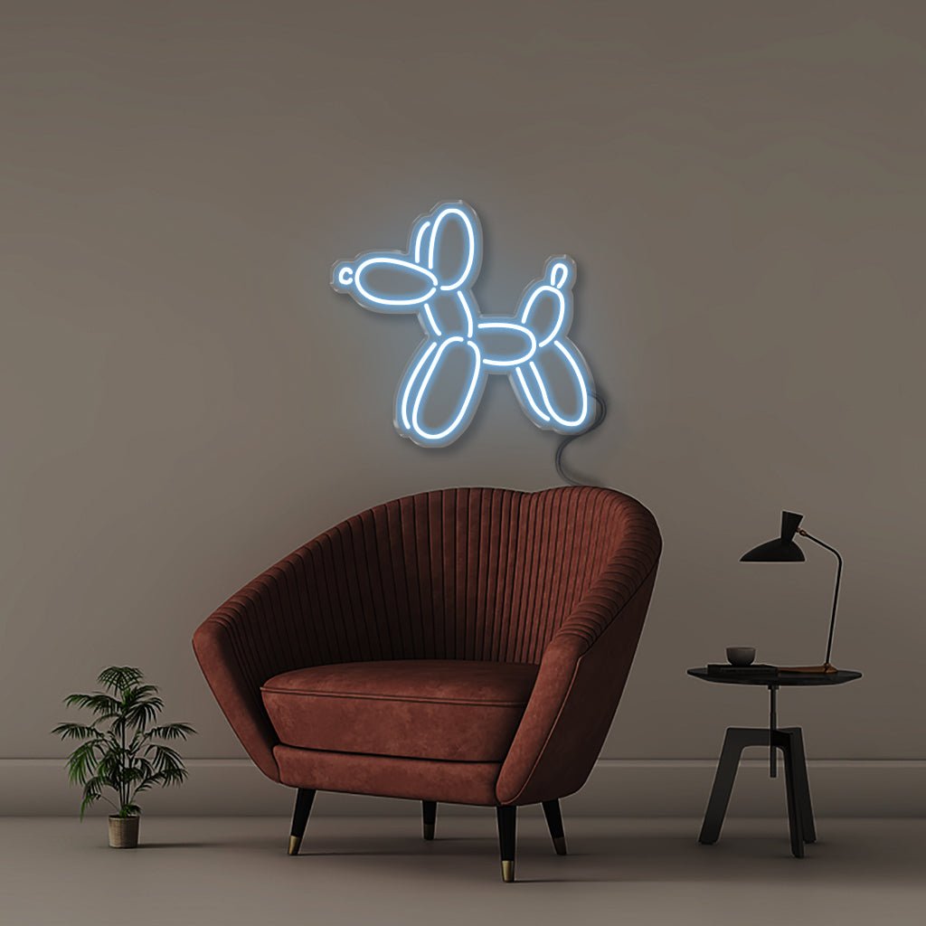 Balloon Dog - Neonific - LED Neon Signs - 50 CM - Light Blue
