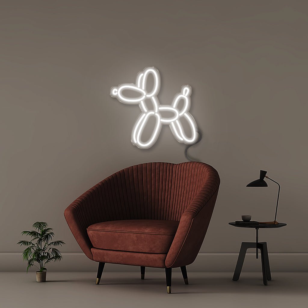 Balloon Dog - Neonific - LED Neon Signs - 50 CM - White