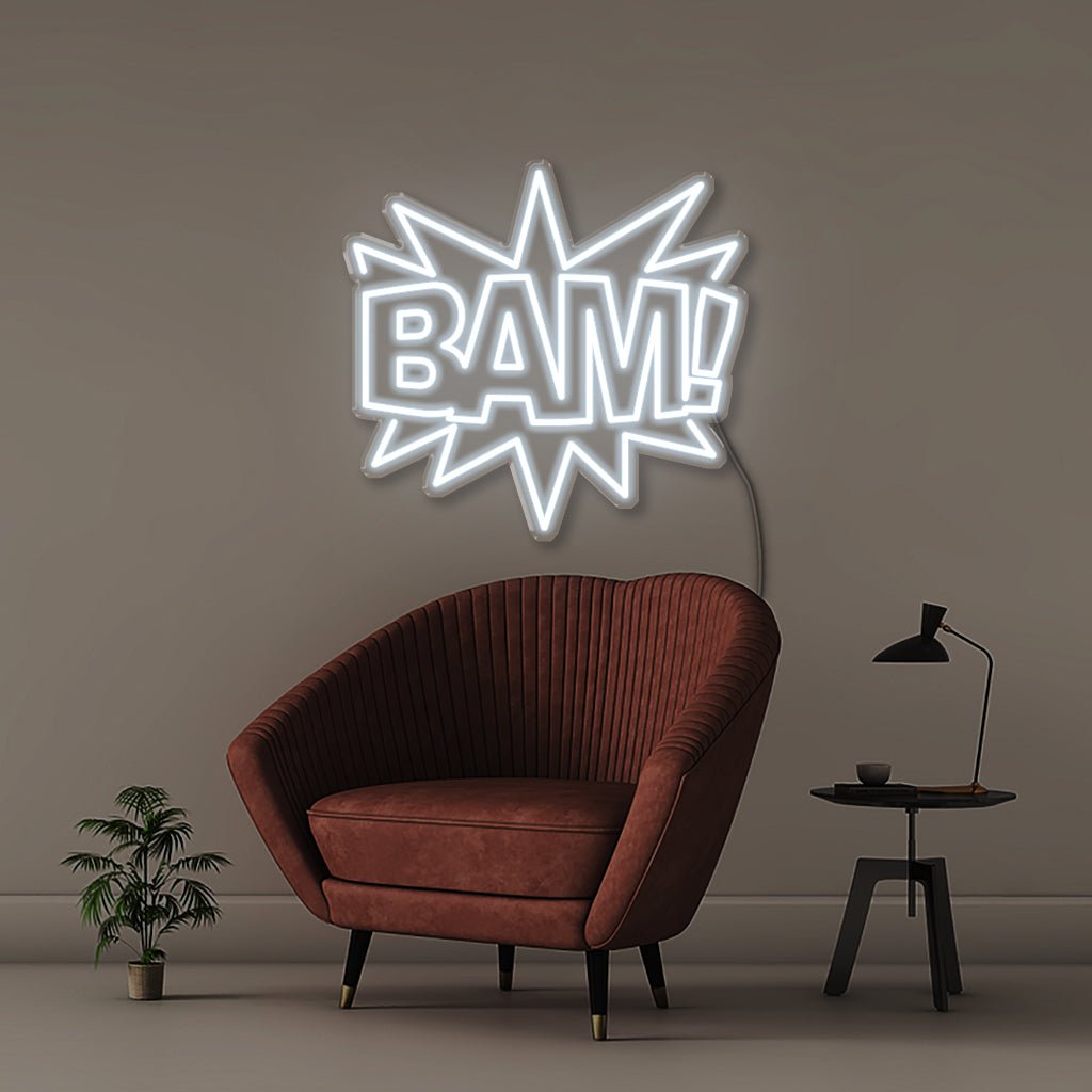 Bam - Neonific - LED Neon Signs - 50 CM - Cool White