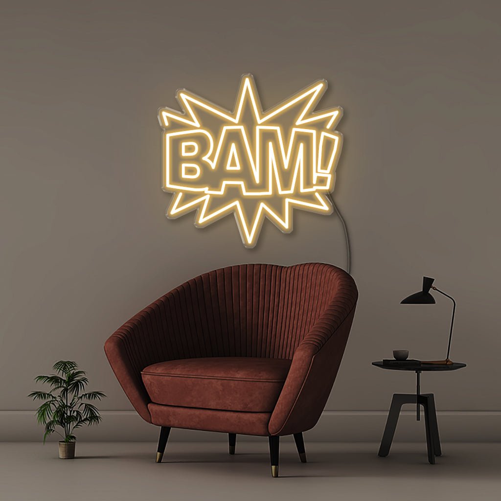 Bam - Neonific - LED Neon Signs - 50 CM - Warm White