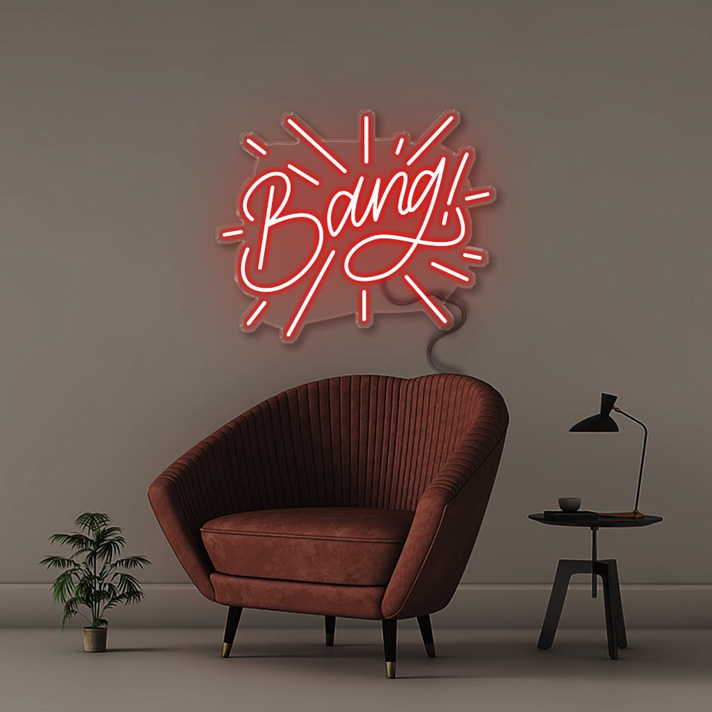 Bang - Neonific - LED Neon Signs - 50 CM - Red