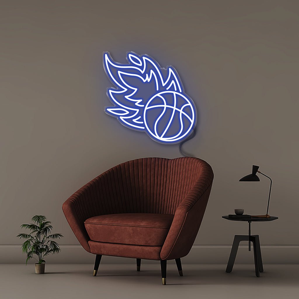 Basket Ball - Neonific - LED Neon Signs - 50 CM - Blue