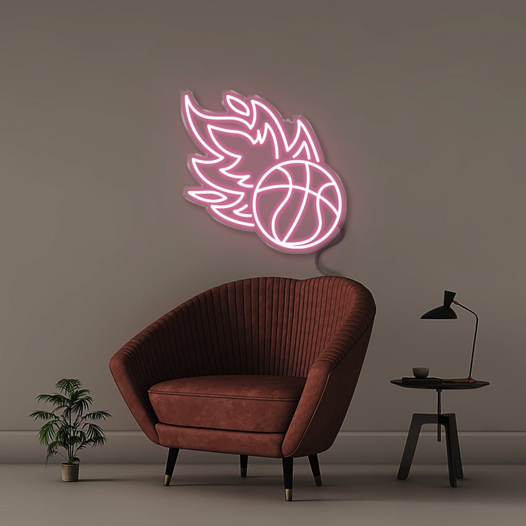Basket Ball - Neonific - LED Neon Signs - 50 CM - Light Pink