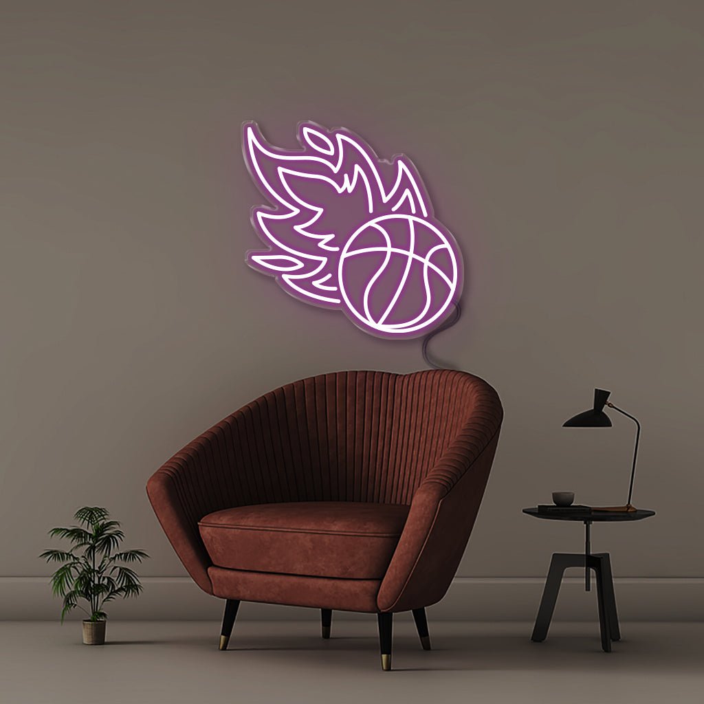 Basket Ball - Neonific - LED Neon Signs - 50 CM - Purple