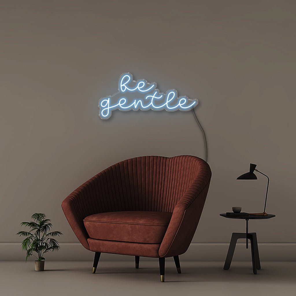 Be gentle - Neonific - LED Neon Signs - 100 CM - Light Blue
