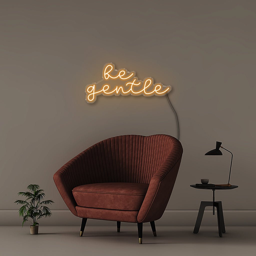 Be gentle - Neonific - LED Neon Signs - 100 CM - Orange