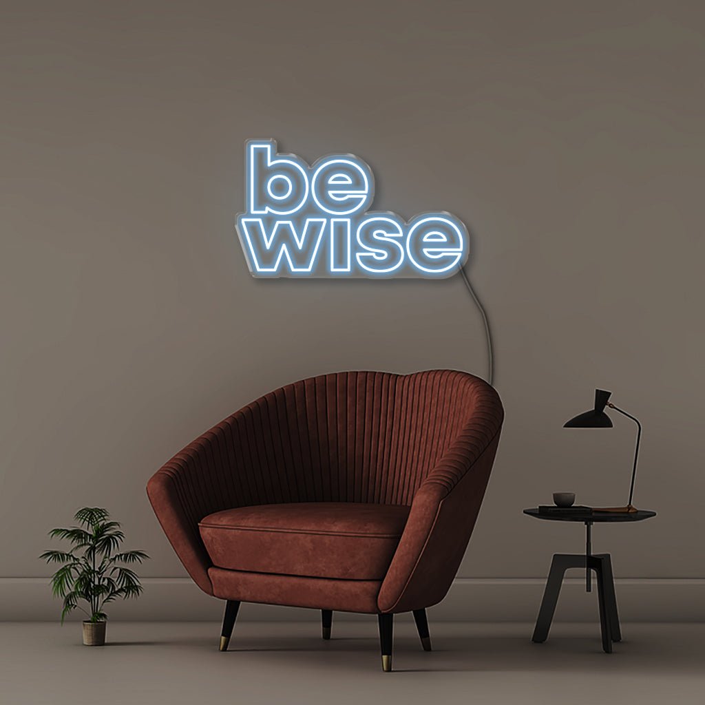 Be Wise - Neonific - LED Neon Signs - 50 CM - Light Blue
