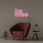 Be Wise - Neonific - LED Neon Signs - 50 CM - Light Pink