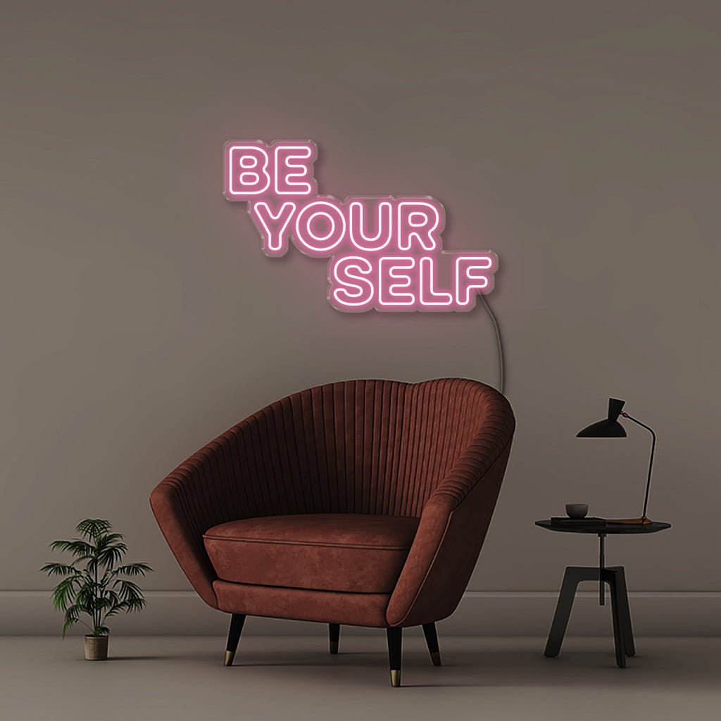Be Yourself - Neonific - LED Neon Signs - 75 CM - Light Pink