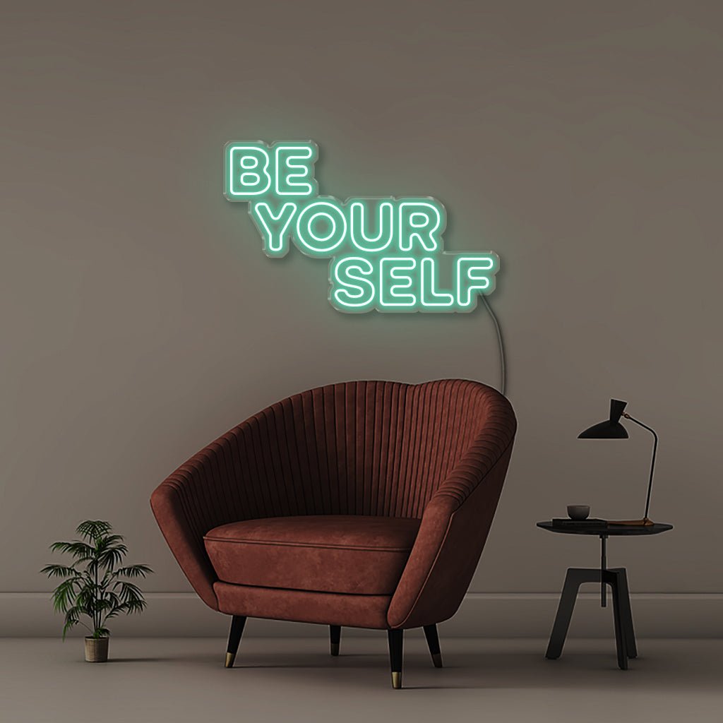 Be Yourself - Neonific - LED Neon Signs - 75 CM - Sea Foam