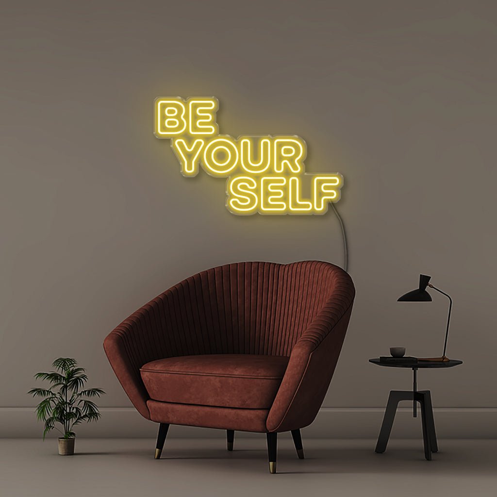 Be Yourself - Neonific - LED Neon Signs - 75 CM - Yellow